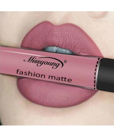 G n rique INTEROOKIE Color Makeup Lipstick Color Makeup Liquid Matte Lipstick Do Not Touch Cup Matte Color Makeup (4#)