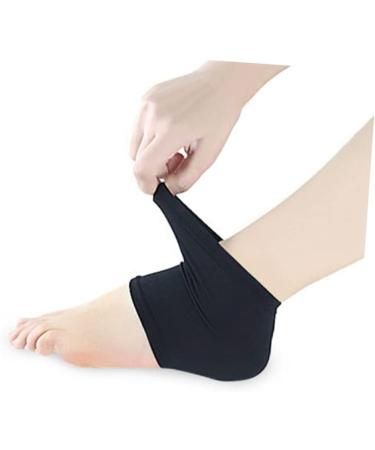 minkissy Black Sock Spa Socks Stockinette Cracked Heel Socks Dry Feet Socks Heel Sleeves for Cracked Heels Black Heel Black Gel Moisturizing Socks High Heel Socks Absorber Damping - Buy Online on GoSupps.com
