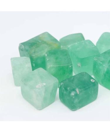 18mm-22mm Natural Green Fluorite Cube TumblesStone Gift for Decoration 5pc Can be Used for JZIGTDEM - Buy Online on GoSupps.com