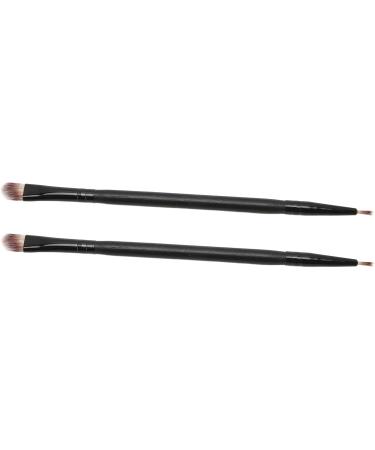 Professional Double Ended Eye Shadow Brush Makeup Tool for Easy Application Made of Fibers - Buy Online on GoSupps.com