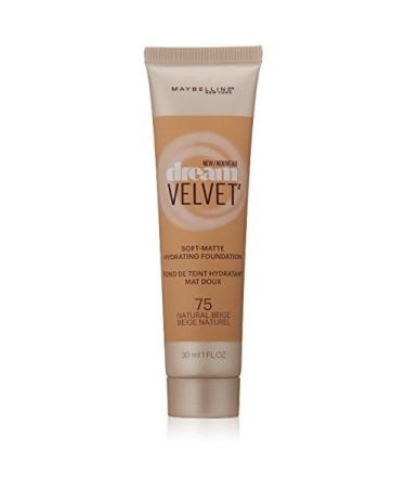 Myb Drm Velvet Fndtn 75 N Size 1.0 O Maybelline Dream Velvet Foundation 75 Natural Beige 1.0oz
