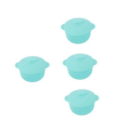 Beaupretty 4 pieces of wax melts silicone shell skin care silicone bowl pot warmer made of silicone wax wax stuff made of silicone waxed replacement wax heating bowl travel hair removal pebbles