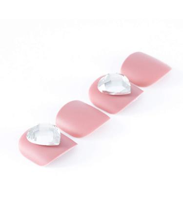 Shop Brishow Artificial Foot Toenails - 24pcs Acrylic Stick-On Nails for Women & Girls | International Shipping - Buy Online on GoSupps.com