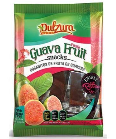 Dulzura Borincana Vegan Guava Fruit Snack Bars (4 Pack) 4.64oz Each Bag | Non GMO Gluten Free | Plus Sticker by Artist Jose Hoffman - Buy Online on GoSupps.com