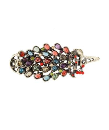 Buy Retro Rhinestone Peacock Phoenix Hair Clip | Trendy Hair Accessories for International Shipping - Buy Online on GoSupps.com