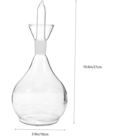 Ciieeo 2 Pcs Glass Oiler Kitchen Glass Cruet Containers with Lids Cooking Oil Cruet Glass Cruet Dispenser Kitchen Condiment Storage Practical Soy Cruet Jar Orange Silica Gel With Cover 27x10cmx2pcs Transparentx2pcs - Buy Online on GoSupps.com