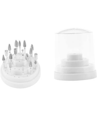POPETPOP 1pc 48 Nails Drill Bits Nail Display Stand Nail Grinding Head Nail Drill Bits Holder Nail Drill Bits Stand Nail Drill Bit Container Nail Bit Holder White Organizer Manicure Size 1 White - Buy Online on GoSupps.com