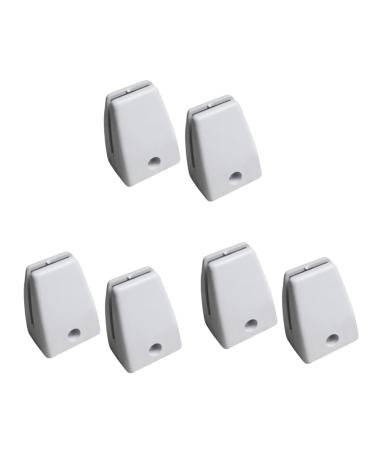 COHEALI 6 pcs Partition Desk for Baffle Divider Glass Support Table Clamp Clamps Clip Bracket Screen Whitex3pcs mediumx3pcs