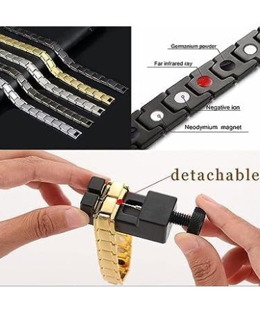 JOSUE MAGENATIONY Menopause Bracelet - Weight Loss & Magnetic Therapy Relief for Women & Men - Black Gold One Size - Buy Online on GoSupps.com