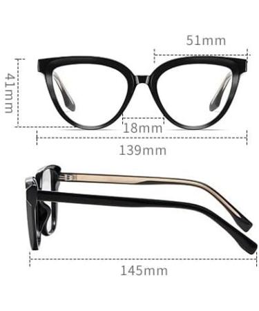 Zhuyiqz Cat Eyes Anti-Blue Light Glasses for Women - Fashionable Computer Readers (+250 C5) | Stylish & Comfortable Fatigue Relief - Buy Online on GoSupps.com