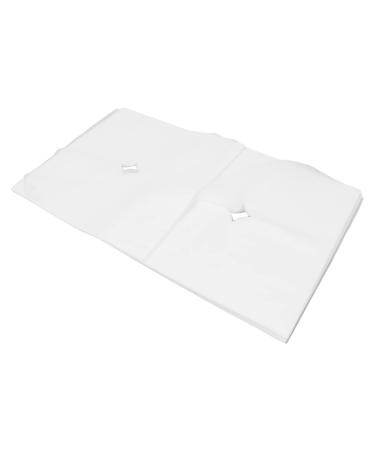 Verdant Touch Massage bed support cover disposable support support cover 100 pieces white massage bed head support cover with hole design good water absorption breathable for beauty salons