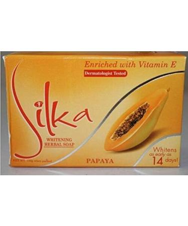  CAPRICOS Silka 5-Pack Papaya Whitening Soaps for Body and Face Whitening 135g - Buy Online on GoSupps.com