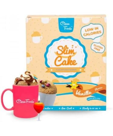 CleanFoods SlimCake 73 calories cup cake l saveur vanille l 5 cup cakes I Konjac Glucomannan I sans gluten I sans sucre I pr par en 60 secondes l mugcake - Buy Online on GoSupps.com