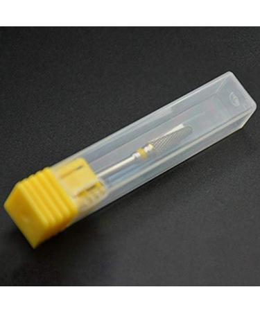 Obahdirry Conical Hard Electric Nail File Drill Bit Coarse and Hard Nail Tungsten Steel Polishing Head Multi-Tooth Green silver & green - Buy Online on GoSupps.com
