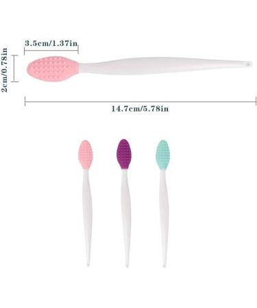 KnuraLA Exfoliating Lip Brush Tool Double-Sided Lip Brushes Silicone Lip Scrub Brush Nose Lip Cleanser Facial Cleaning Tool for Smoother & Fuller Lip Appearance for Men Women(Green) - Buy Online on GoSupps.com