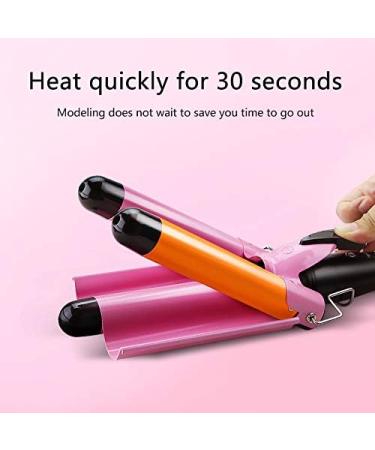 Peidesi 1 Inch Ceramic Hair Curling Iron - Professional Tourmaline Triple Barrel Curler for Perfect Egg Roll Curls - Hair Styling Tools & Wands - Buy Online on GoSupps.com