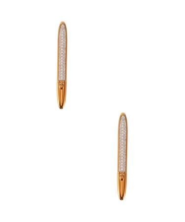 FOMIYES 2pcs Self Adhesive Mascara Liquid Eyeliner Non Magnetic Eyeliner No Blooming Eye Liner Makeup Tools 1 count (Pack of 1) Goldenx2pcs