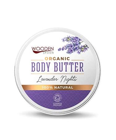 WOODENSPOON 100% natural body butter 100 ml - certificate SOIL ASSOCIATION ORGANIC (Lavender Nights)