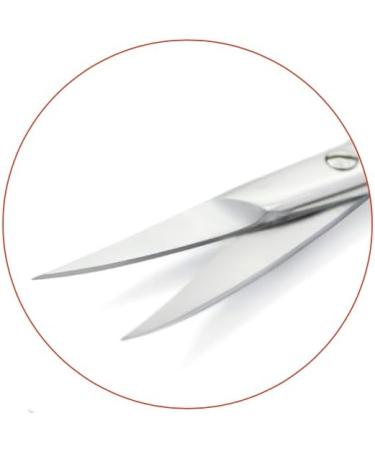 Blue Farm | Professional Stainless Steel Scissors for Russian Manicure cm 10 5 - Curved Blade mm 21 - Buy Online on GoSupps.com