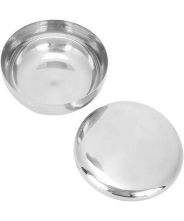 Stainless Steel Shaving Bowl with Lid for Men's Beard Care | Shaving Foam Mug | Soap Dish for Men - Buy Online on GoSupps.com