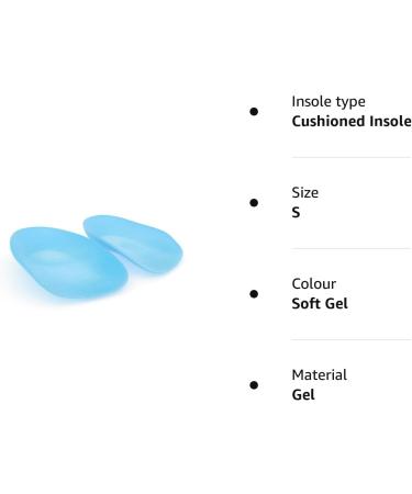 Heel That Pain Gel Plantar Fasciitis Insoles | Heel Seats Foot Orthotic Inserts for Heel Spurs & Pain Relief | Small Soft Gel Inserts - 100% Guaranteed - Buy Online on GoSupps.com