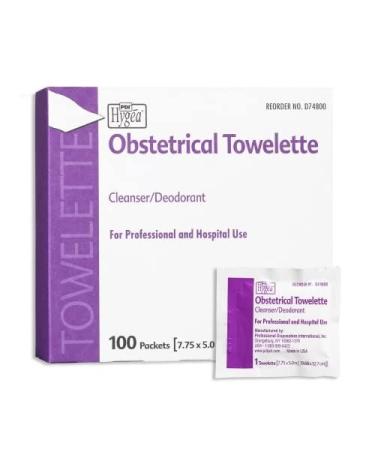PDI D74800 Hygea Obstetrical Towelette Box 100 Towelettes