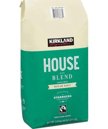 Kirkland Signature House Blend Whole Bean Coffee Starbucks Roast 907g - Buy Online on GoSupps.com