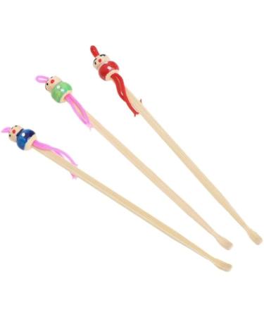 10Pcs Cartoon Bamboo Earpick Spoon Set for Dolls - Safe Earwax Removers - Buy Online on GoSupps.com