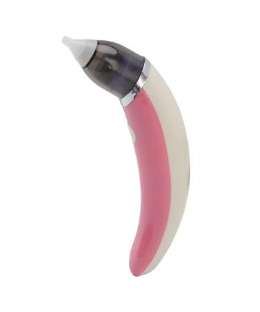 Baby Nasal Aspirator Dual Purpose Electric Earwax Removal Nose Snot Cleaner Automatic Booger Sucker Earwax Suction Tool(Pink)