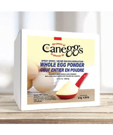 Caneggs Powdered Eggs (Whole Egg) | 100% Natural Grade-A Non-GMO Eggs | 2kg or 4.4 lb