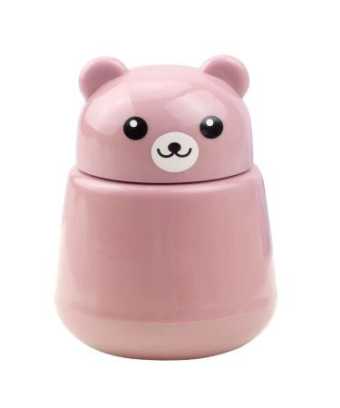 Pill Crusher Jagowa Cute Bear Medicine Grinder Portable Pills Tablets Pulverizer for Baby Kids Elders and Pets (Pink)