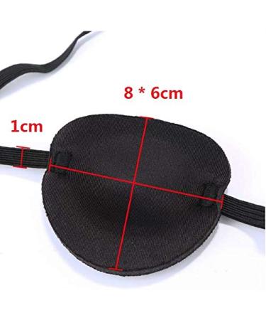 Adjustable Black Eye Patches for Adults & Kids - Perfect for Lazy Eye Amblyopia & Strabismus - Buy Online on GoSupps.com