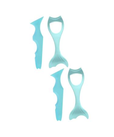 Beavorty Make Up Stencils 4 Pcs Heated Lash Curler Face Cream Applicator Silicone Make up Tools Baffle Miss Pads Cosmetic 15x5.7cmx2pcs