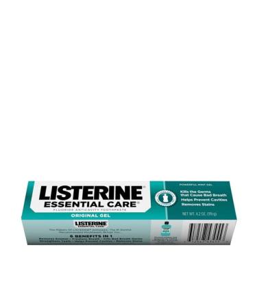 Listerine Essential Care Toothpaste Gel 4.20 oz (Pack of 5) - Oral Care Bundle - Buy Online on GoSupps.com