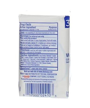 Dial Clean And Refresh Coconut Antibacterial Deodorant Bar Soap 3oz - 3 Ea/Pack (Pack of 2) - Buy Online on GoSupps.com