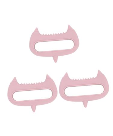 Tovinanna 3st acupuncture massage device Hand massage device Spa head massage device Massage devices made of silicone hairbrush handy head massager care tool scroll wheel peel gel pink