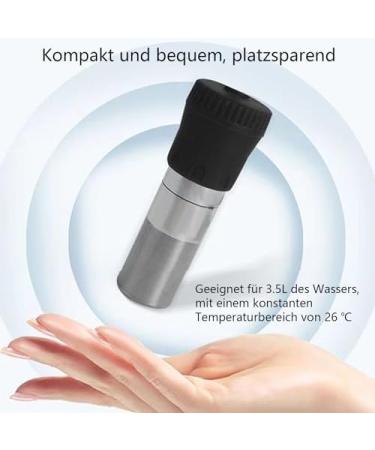 Gerui 25W USB Aquarium Heater & Temperature Controller - LED Display Suction Cups Built-in Thermometer for Fresh & Salt Water - Buy Online on GoSupps.com