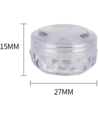 Jihuoo 25-Piece Mini Plastic Cosmetic Containers - Refillable Sample Jars for Nail Art Eyeshadow Lip Balm | Ideal for Travel & Organizing - Buy Online on GoSupps.com