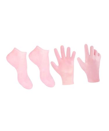 minkissy 1 Set Hydrating Sock Gloves moisturizing Hand Gloves Silicone Gel spa Gloves whitening exfoliating Gloves moisturizing Foot Socks moisturizing Socks for Cracked feet Dry feet Socks