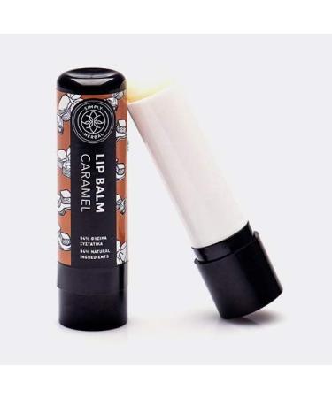 Simply Herbal Lip Balm Caramel with Herbal Oil and Butter blend (5ml) - Buy Online on GoSupps.com