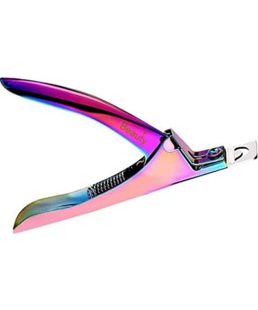 Acrylic False Nail Clipper Stainless Steel Multicolour Nail Tip Cutter Trimmer Fake Nail Clippers Beauty+ - Buy Online on GoSupps.com