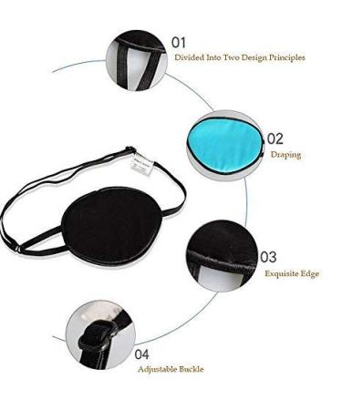 Buy Silk Elastic Eye Patches for Amblyopia & Strabismus | No Leakage Lazy Eye Patches | Adjustable & Comfortable | 2 Pack (Black & Pink) - International Shipping Available - Buy Online on GoSupps.com