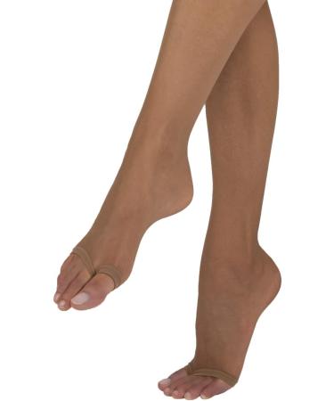 Sarah Borghi Women's Plus Size 15 Den Tights - Open Toes Thigh Anti-Rubbing Made in Italy - 3XL Camel - Buy Online on GoSupps.com