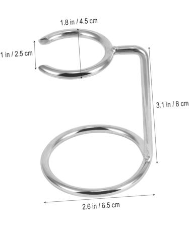 POPETPOP 2pcs Stainless Steel Toothbrush Holder & Oil Cup Man Storage Rack | International Shipping Available - Buy Online on GoSupps.com