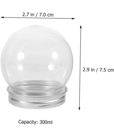 Alipis 10pcs Candy Bottle Snowglobe Diy Snow Globe Wedding Favor Dome Diy Supplies Christmas Box - Buy Online on GoSupps.com