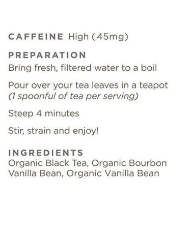 Golden Moon Organic Madagascar Vanilla Black Tea - Loose Leaf Travel Tin - Non-GMO - 2.5oz (30 Servings) - Buy Online on GoSupps.com