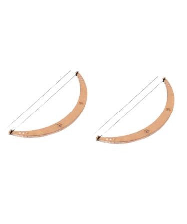 FOMIYES 2 sets Shape Horizontal Eyebrow Level Shaping Shaper Tool Measure Auxiliary Kit Measuring Line Bow