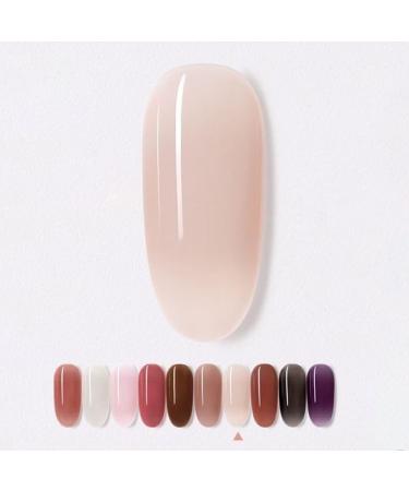 7.3ml Pink Gel Semi Permanent Top Coat Soak Off UV Gel Gel Nail Polish Transparent Jelly Gel Phototherapy Gel - (Color: 5)