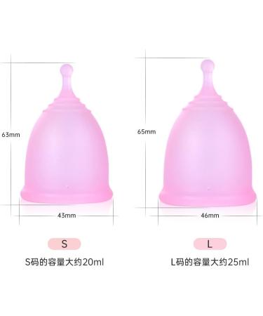 Floraupicious Reusable Menstrual Cup - Eco-Friendly 2 Pack (Large Pink/Purple) for Optimal Female Care - Buy Online on GoSupps.com