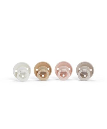 Elodie Details 2 Pack Natural Rubber Pacifiers for Babies 0-6 Months | BPA-Free Powder Pink - Buy Online on GoSupps.com